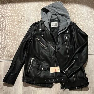 Levi Strauss Brand New PU Moto Jacket
